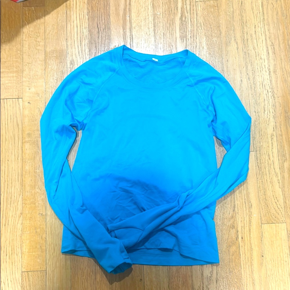 Lululemon Turquoise Tide swiftly long sleeve race length